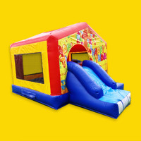 TAURANGA Bouncy Castle for Hire - Birthday Bounce Combo - Angle View