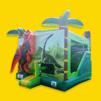 TAURANGA Bouncy Castle for Hire - Spider-Man Combo - Angle View