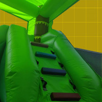 TAURANGA Bouncy Castle for Hire - Spider-Man Combo - Ladder View