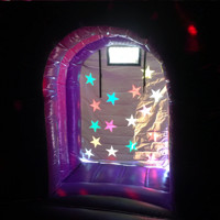 TAURANGA Bouncy Castle for Hire - Disco Dome - Window Inside View