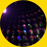 TAURANGA Bouncy Castle for Hire - Disco Dome - Inside View