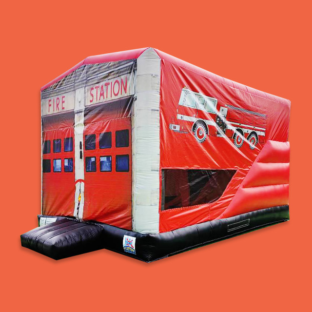 TAURANGA Bouncy Castle for Hire - Fire Station Combo