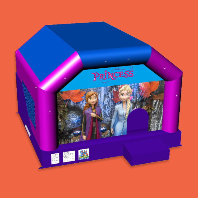 TAURANGA Bouncy Castle for Hire - Disney Princess / Frozen Combo