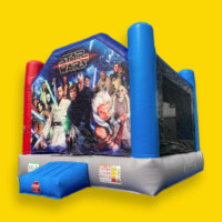 TAURANGA Bouncy Castle for Hire - Star Wars - Right Angle View