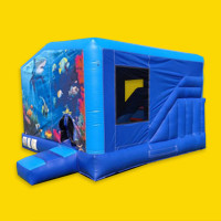 TAURANGA Bouncy Castle for Hire - Under Sea Combo - Corner View