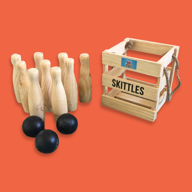TAURANGA Party Hire - Wooden Skittles Game