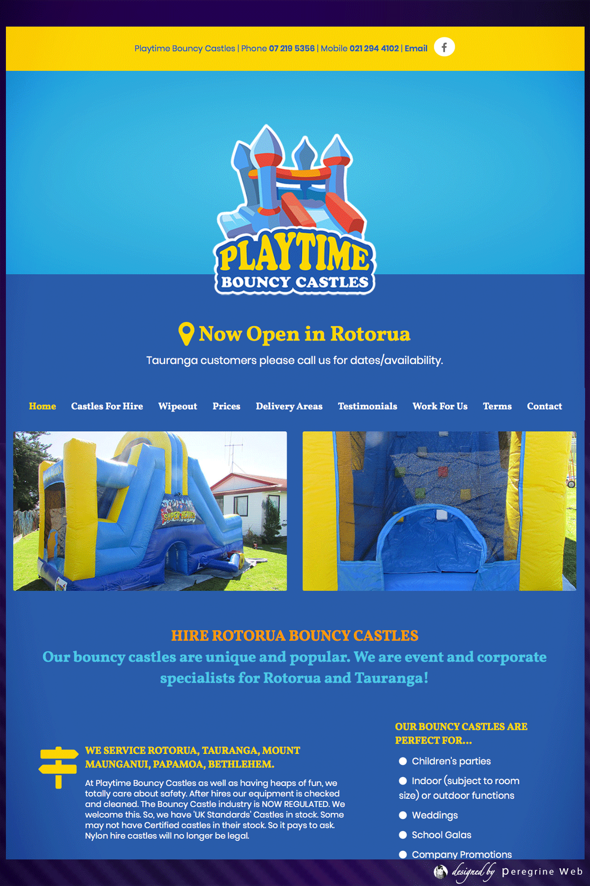 Party Hire Tauranga, Bay of Plenty Playtime Bouncy Castles